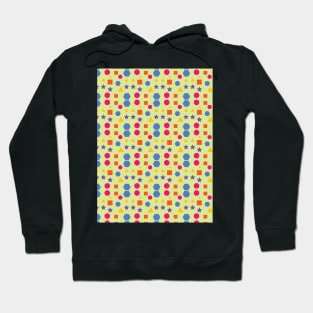 COLOURFUL PATTERN WITH CIRCLES, SQUARES, STARS AND POLYGONS Hoodie